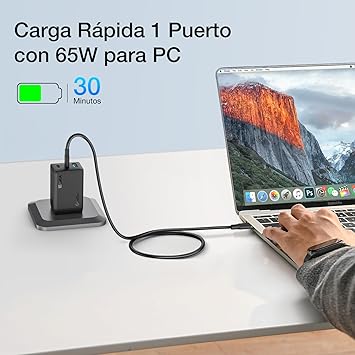 1Hora Combo Cargador 65W GAR322