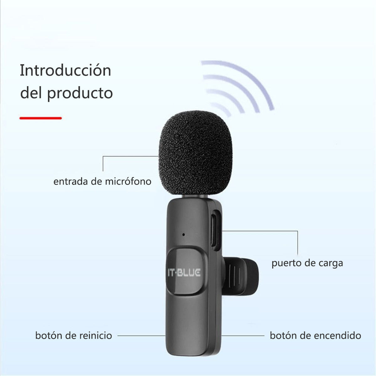 IT-BLUE Micrófono Inalámbrico IT-MC851